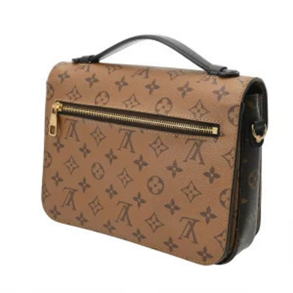 Louis Vuitton Metis Handbag Reverse Canvas Pochette Monogram Brown